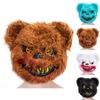 Halloween Scary Masks Bear Bunny Masks, Bloody Plush Head Masks, Halloween Party Cosplay Costume Props