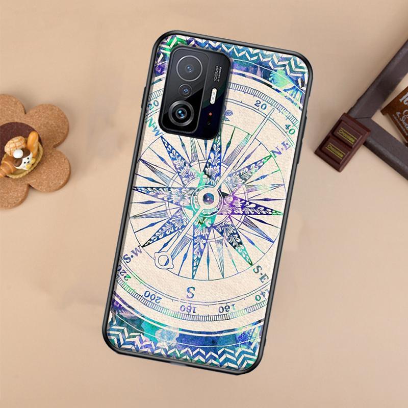Чехол-компас для Xiaomi 13 14 Ultra 11T 12T 13T 14T Pro POCO X7 Pro X3 X5 X6 F3 F5 F6 M6 Pro