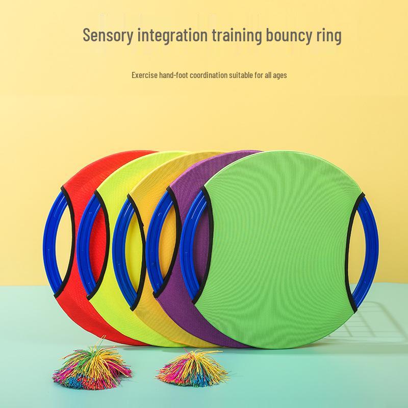 Kids' Soft Bouncy Frisbee Ring for Sensory Integration, Parent-Child Play, Kindergarten Catching Game