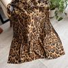 Summer Silk Scarf Women'S Outer Cover Decorative Leopard Print Beach Towel Imitation Silk Printing Long Scarf Lijing Forging Thin Shawl