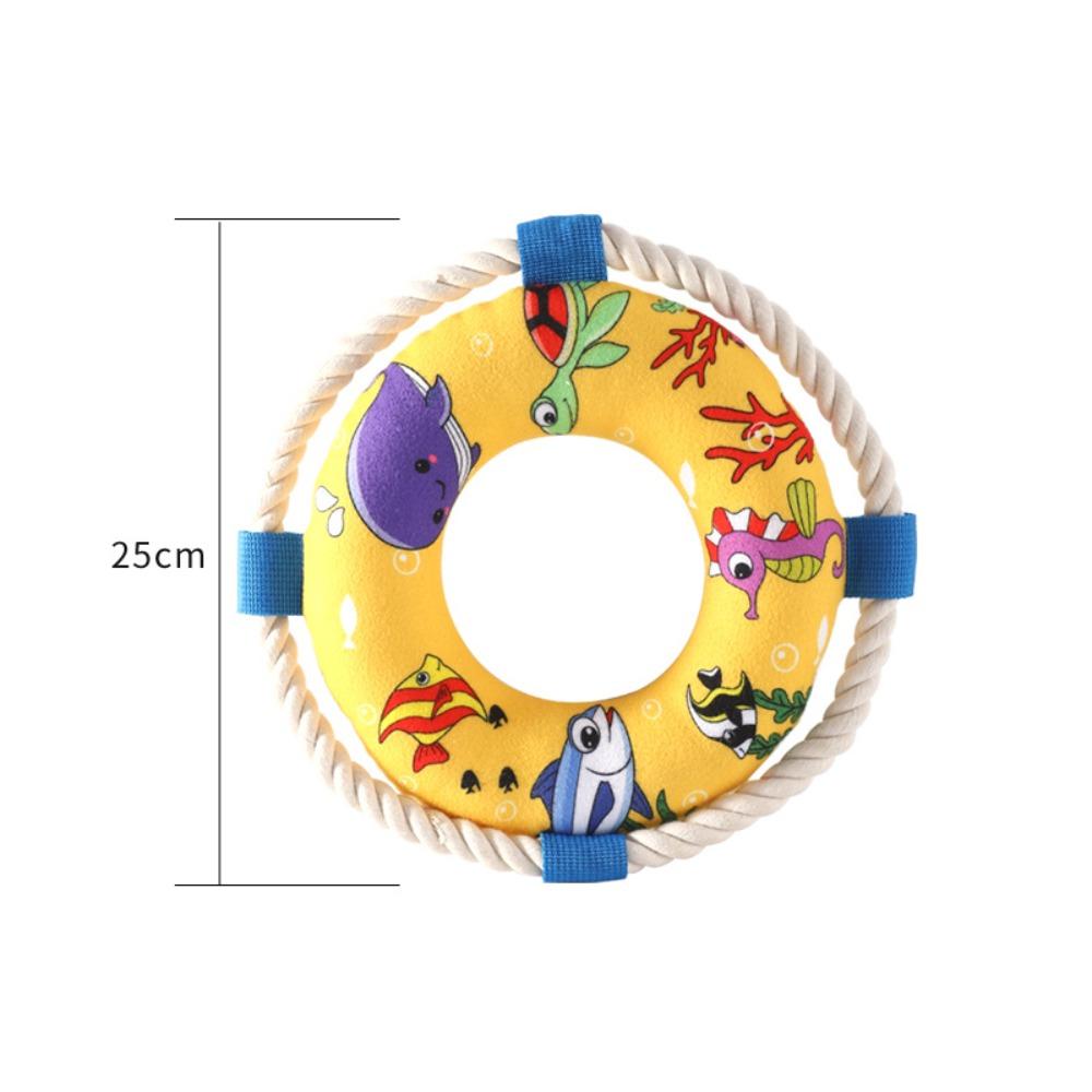 Bite Resistant Handle Dog Toys Plush Dog Squeak Ball Toys Funny Dog Chewing Ball Pet Supplies
