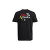 Under Armour Футболка с круглым вырезом и однотонным логотипом, мужские топы, черная 1376275-001