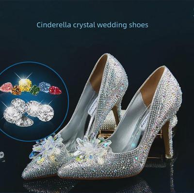 Зимние красные остроносые свадебные туфли со стразами 2019 года, европейский и американский стиль, доступны большие размеры.