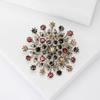 Original Single Rhinestone Crystal Multi-Color Large Flower Brooch Brooch Clothing Accessories