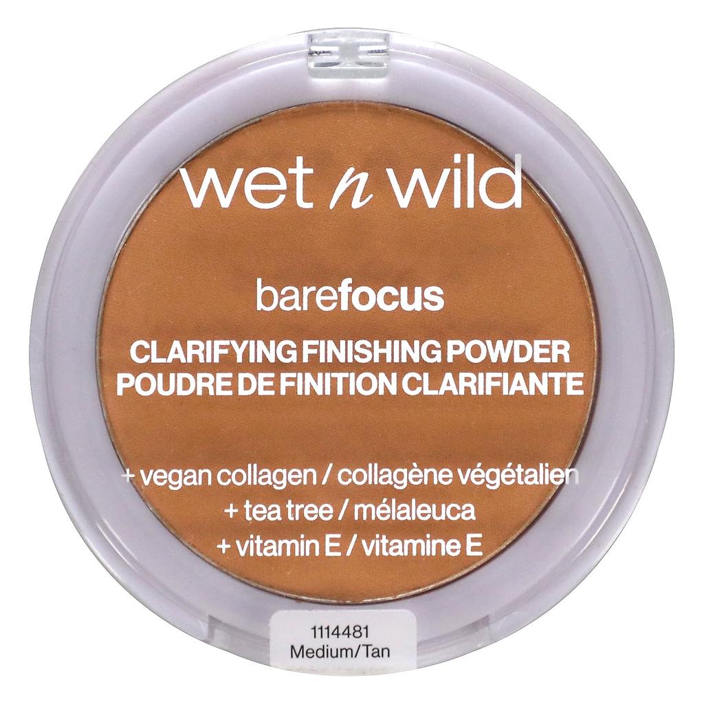 Wet N Wild Barefocus, Clarifying Finishing Powder, Medium/tan, 7.8 G (0.27 Oz)