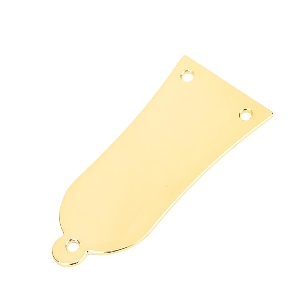 Металлическая крышка анкерного стержня с 3 отверстиями и винтами для замены гитары или бас-гитары(Золото)