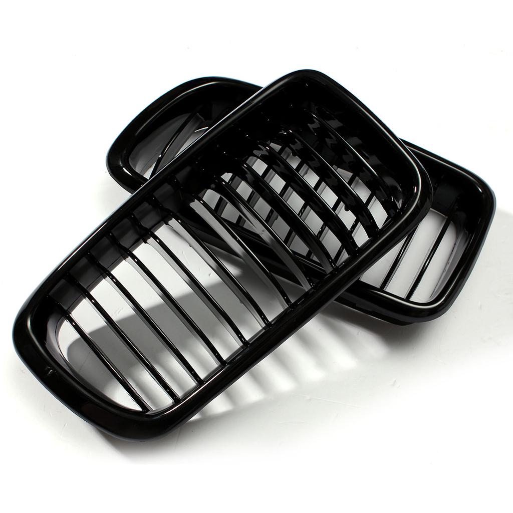 RM-CAR Pair Front Kidney Grille Single Slat Grill Grille For BMW E38 7 Series 4-Door 740i 740iL 750iL 1998-2001 Racing Grills