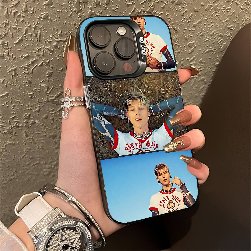 M-MGK Lost Americana LA Phone Case For iPhone 15,16,12,14,13,17,11,E,Pro,Max,Plus,Air,Mini Black TPU Cover
