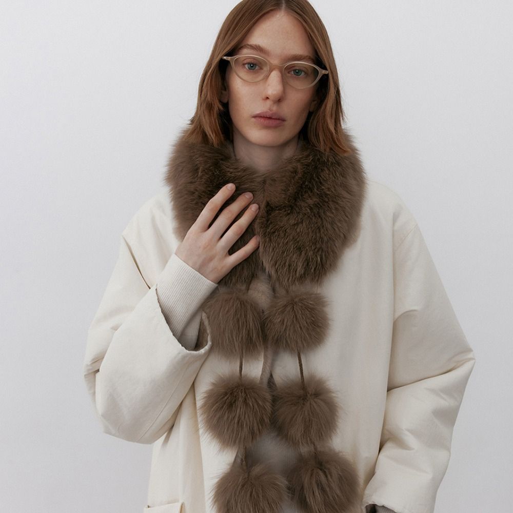Warm Magnetic Imitation Fur Scarf Faux Rabbit Fur Women Winter Scarves Cute Plush Scarf For Girls