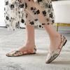 Summer Fashion New Soft-soled Flat Shoes Retro Pointed Shoes Flat Print Elegant Casual Daily Women Shoes Moccasine Zapatos