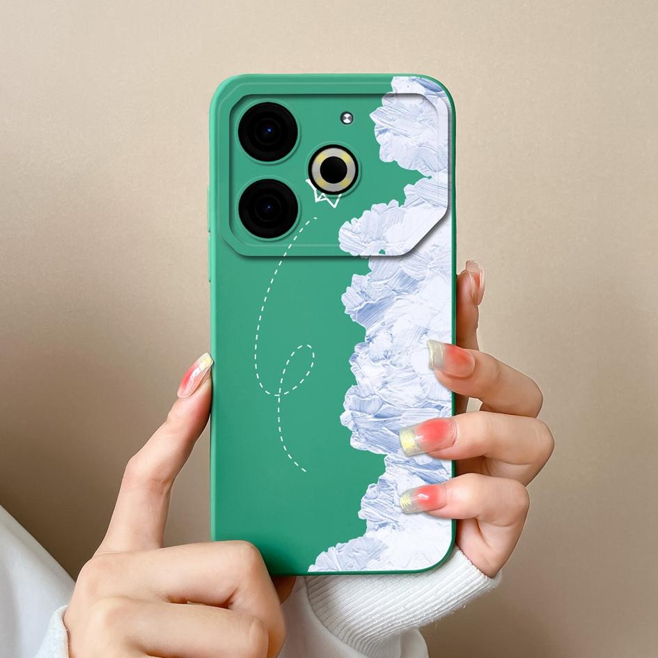 Чехол для телефона Tecno Camon 30 Pro Spark 20 Pop 8 Hot 40i Pova 6 Neo, задние чехлы с красивыми цветами и растениями, мягкий силиконовый бампер с защитой от падения, корпус корпуса