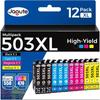 Ink Cartridges - NEO LEGEND ARCADE CUSTOM - 503XL - Compatible Epson - Pack of 12 - Multi-colors