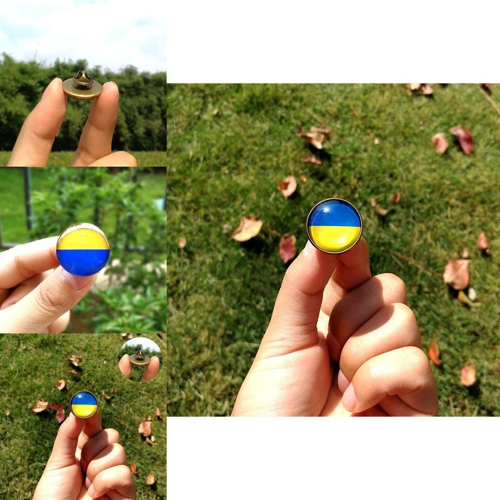 Стильный значок-пуговица с флагом Украины, брошь для рюкзаков и сумок