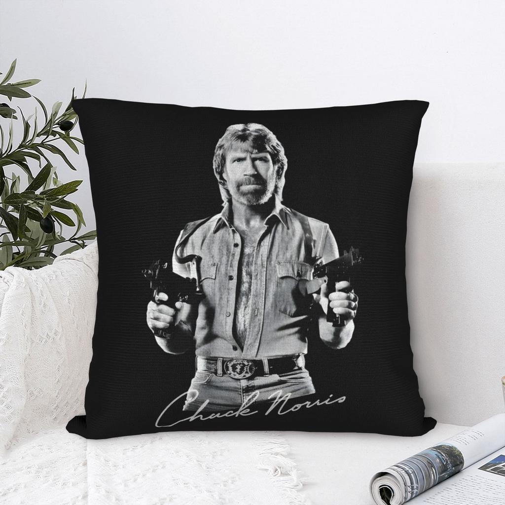 Remember Chuck Norris Throw Pillow Cover Polyester Decorative Pillow Creative Pillowcase