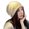 Autumn/Winter Essential: Lazy Style Slouchy Beanie for Women - Large Head Circumference, Fashionable Cold Weather Hat.