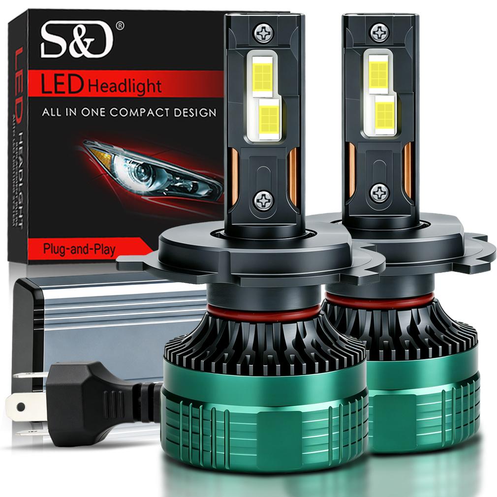 2 шт. Светодиодные лампы для фар H7 H4 6000K H1 H8 H11 LED 9005 HB3 9006 HB4 Автомобильная лампа Высокая мощность 140 Вт 50000 лм Canbus CSP Чипы Фара