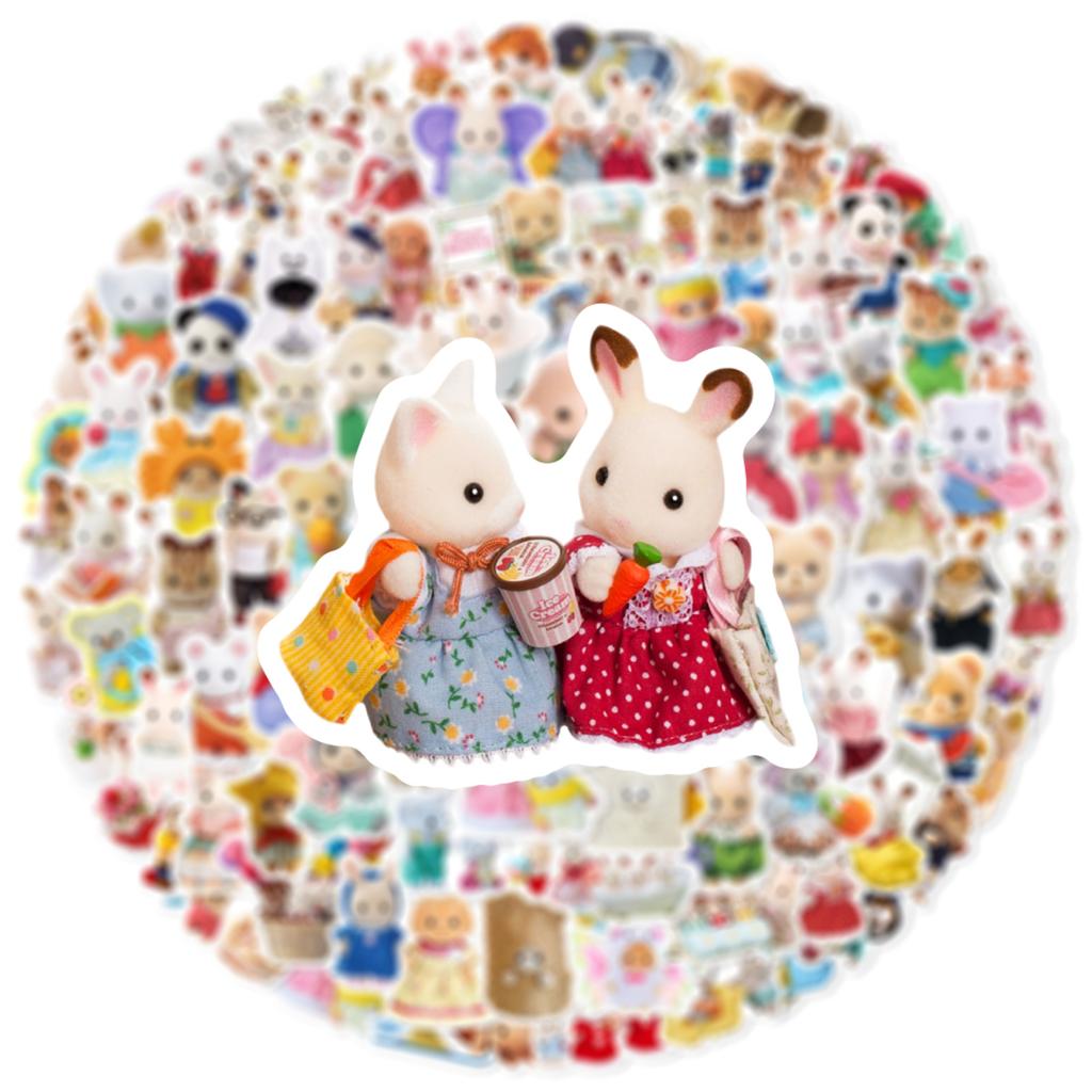 100 шт. Наклейка Sylvania Family Graffiti для телефона, планшета, ноутбука, гитары, детская