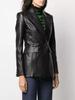 Genuine Lambskin Leather NEW Stylish Black Handmade Women's Blazer Casual Formal