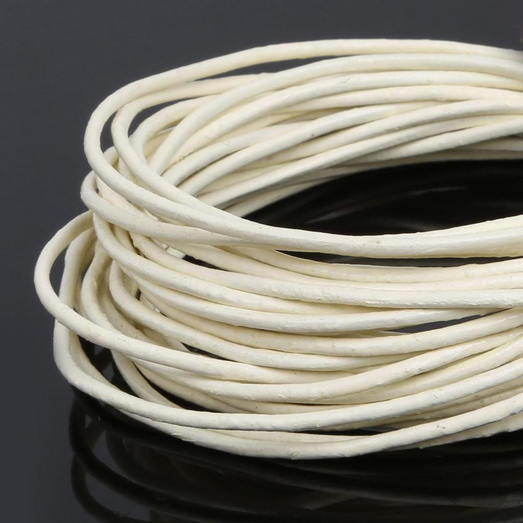 Натуральная круглая кожаная нить для изготовления браслетов, ювелирных изделий, DIY, шнур, шнур