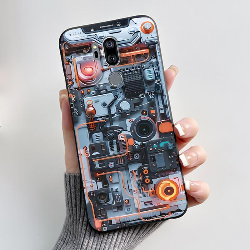 Casing For LG G7 ThinQ Case G710EM Luxury Dragon Cute Cool Boys Girls Soft TPU Black Silicone Matte Bumper LG G7ThinQ Back Cover