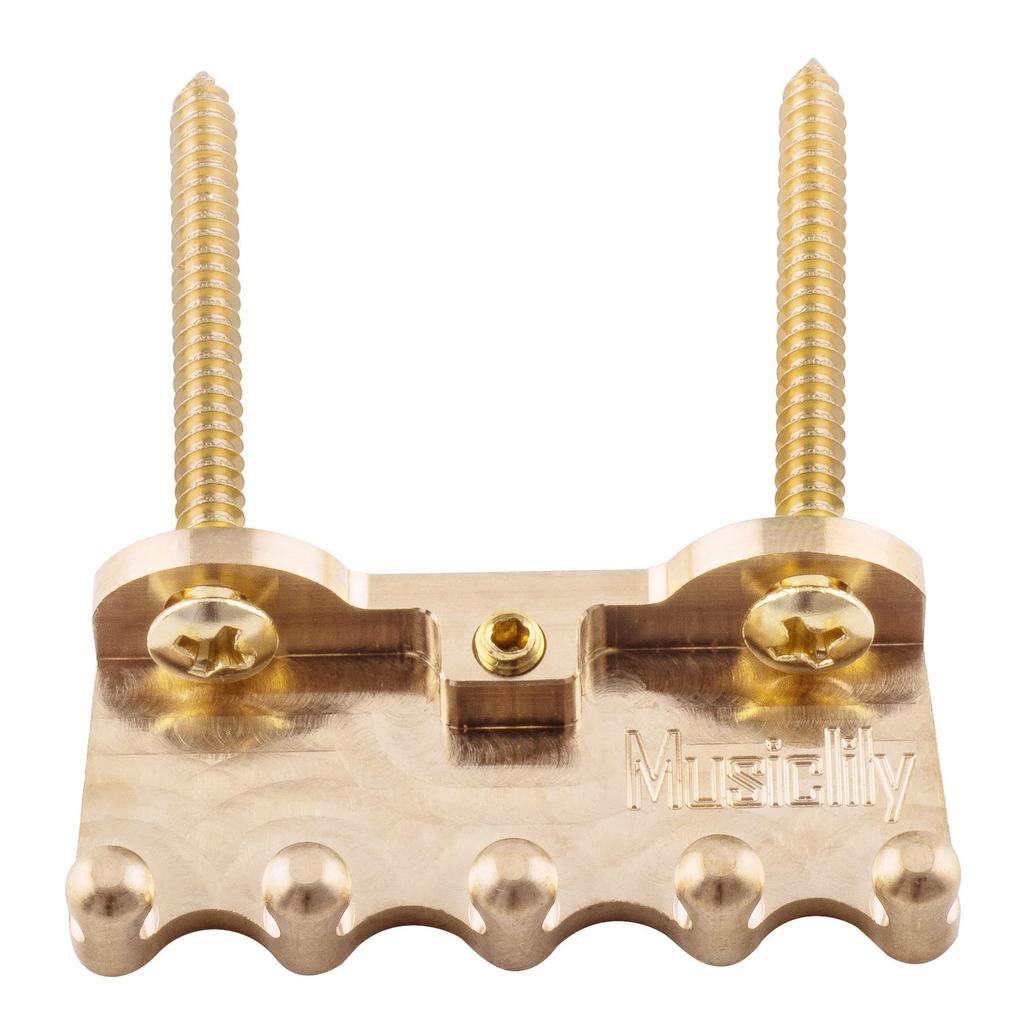Musiclily Ultra Brass Tremolo Spring Claw with 2 Screws for Electric Guitars