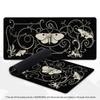 Gaming Mouse Pad Black White Gothic Butterfly Moth Pattern Deskmat Non-Slip Rubber Keyboard Mat Grunge XXL Desktop Table Mat