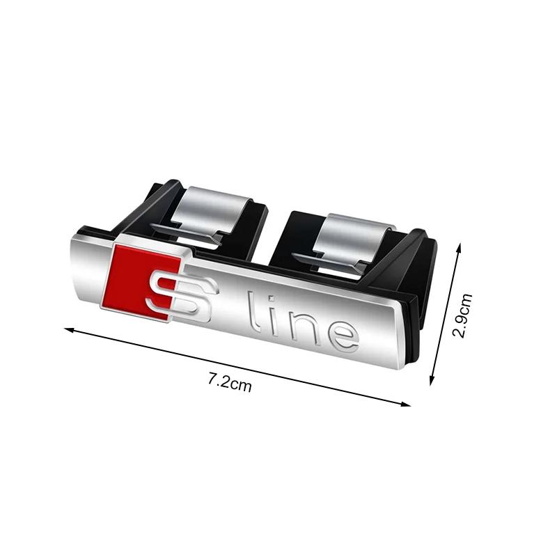 1 шт. Эмблема Решетка Радиатора Передняя Крышка Капота Значок Решетка Наклейка на Кузов Автомобиля для Audi A1 Q7 Q3 A3 A4 B8 8P 8V B6 A5 A6 C7 Q5 B9 B7 Автотовары
