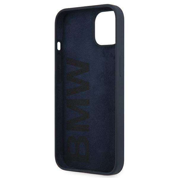 Etui do iPhone 13 mini BMW Silicone Signature Granatowe