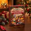 Christmas Countdown Gift Faux Diamond Art Advent Calendar 2026, 24 Days DIY Holiday Craft Set Hanging Ornaments Kit, for Supplies Kids