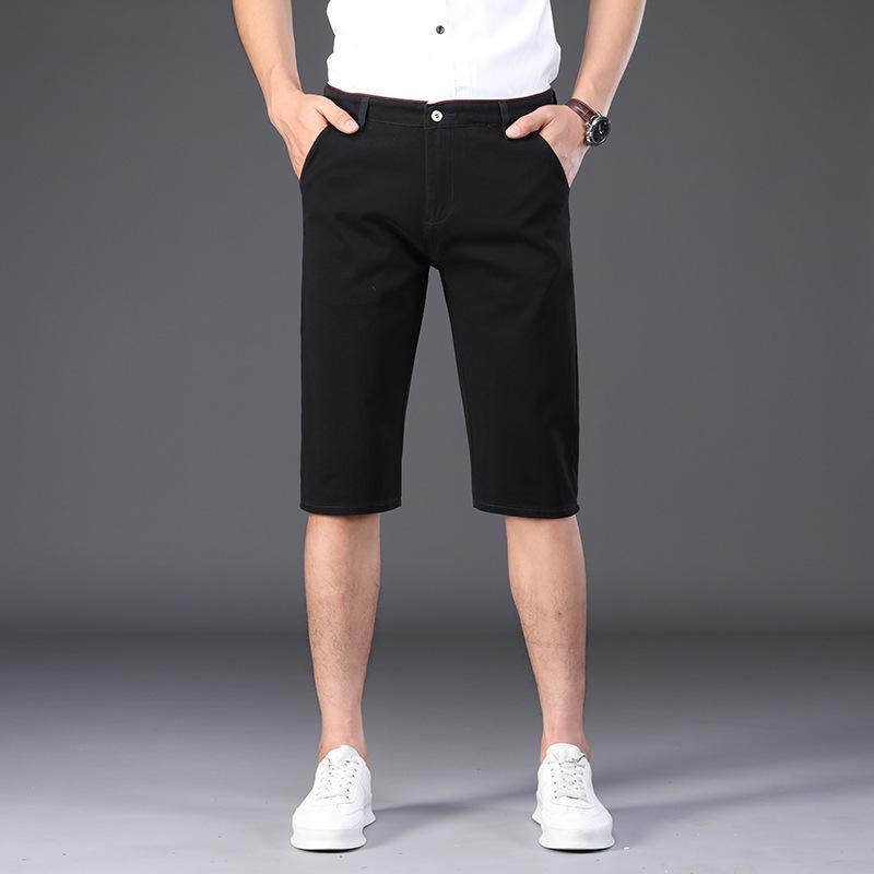 Мужские повседневные корейские версии модные хлопковые капри мужские брюки свободные прямые капри шорты брюки в западном стиле