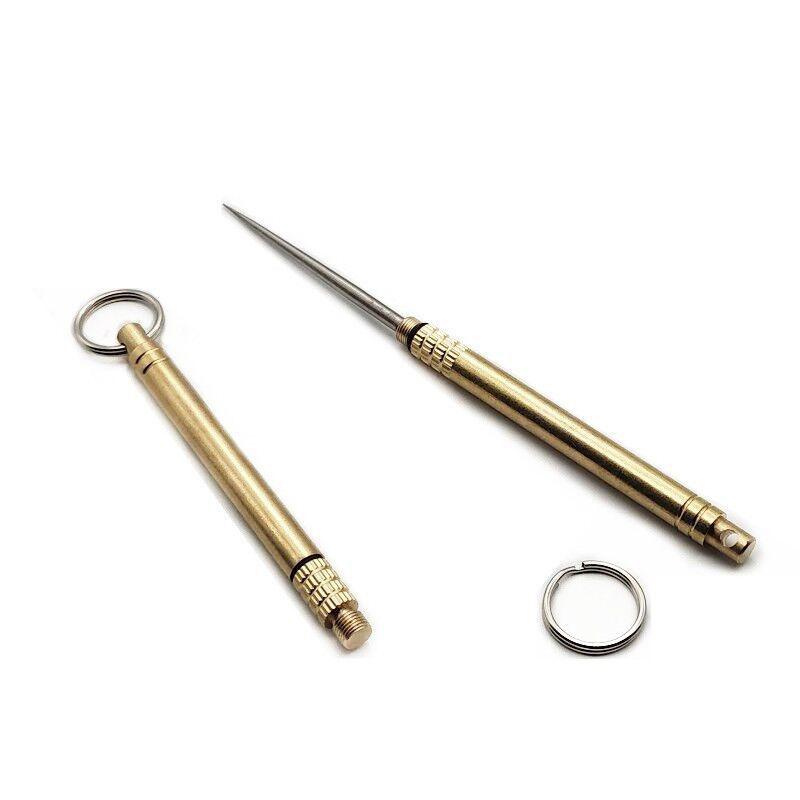 Латунный водонепроницаемый складной титановый сплав интегрированный многофункциональный инструмент для фруктов зубочистка артефакт портативный мини латунный держатель