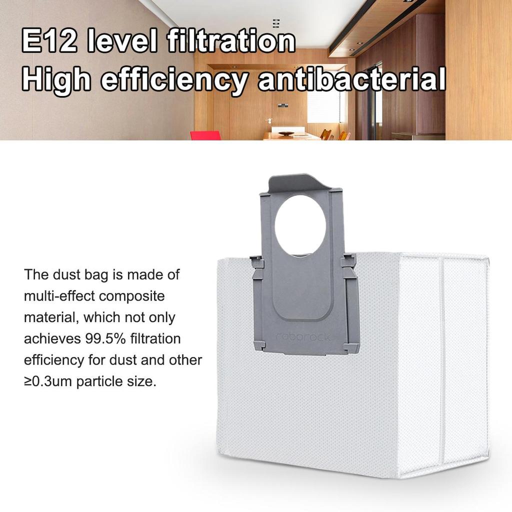 Мешок для пыли для робота-пылесоса. Совместим с XiaoMi Roborock S7 MaxV Ultra/Q5+/Q7+, Q7 Max+, T8.