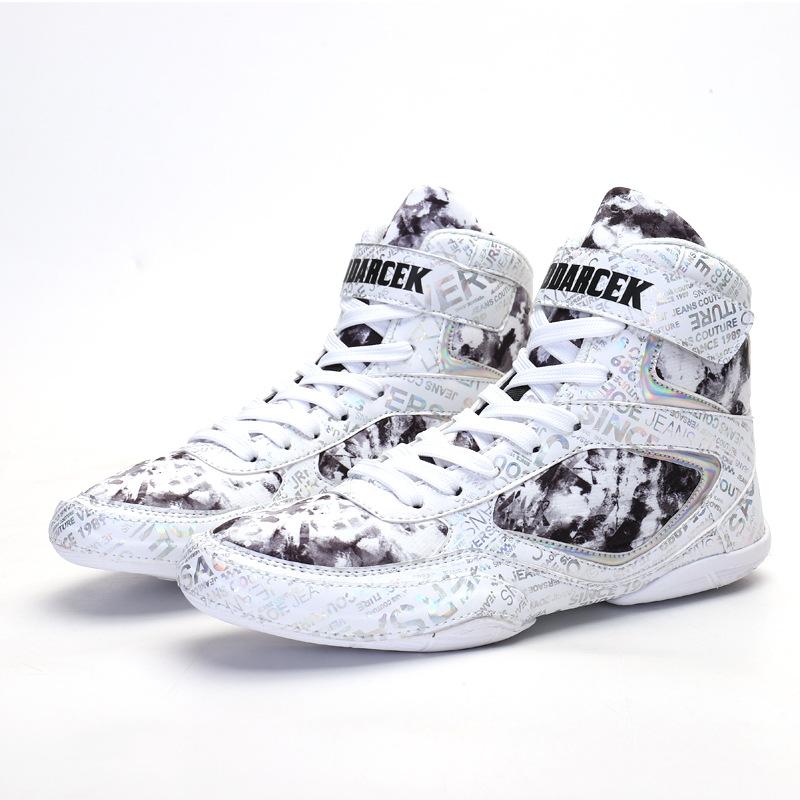 Женские дышащие борцовки с высоким верхом, мужские боксерки, кроссовки для свободного спарринга, тренировочная обувь для фитнеса в зале