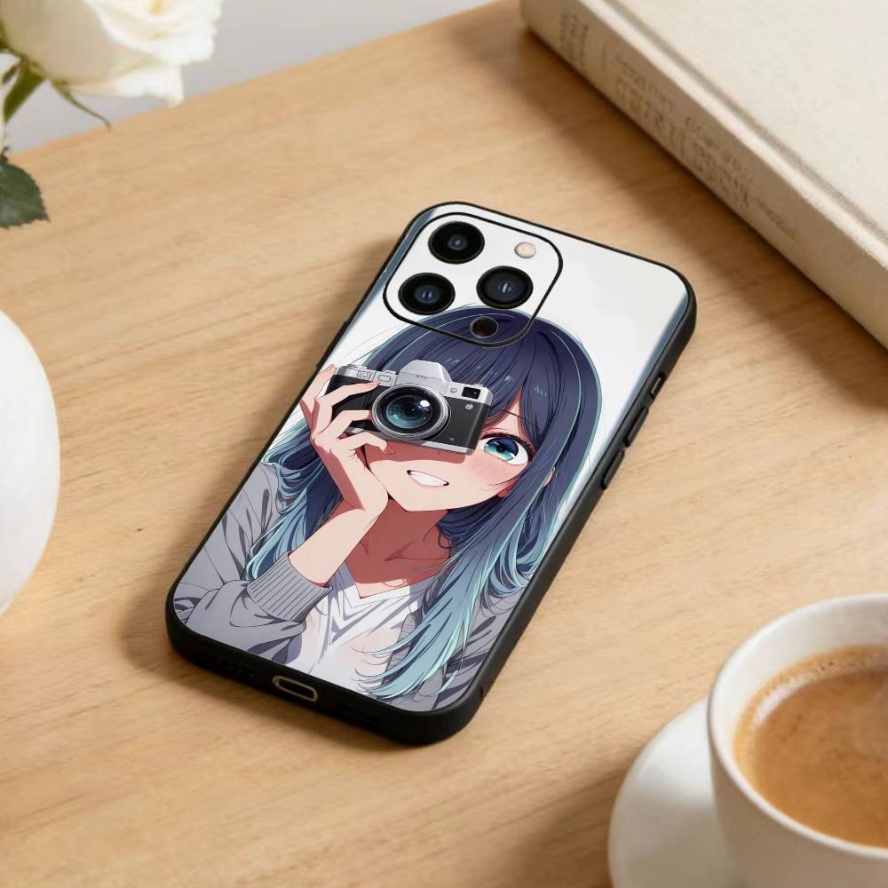Чехол для телефона с аниме Oshi no Ko для iPhone 16, 15, 14, 13, 12, 17, Pro Max, Plus, силиконовый, черный