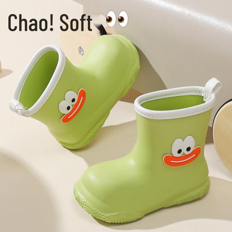 Детские непромокаемые сапоги Dopamine для мальчиков и девочек - Нескользящие, с подкладкой из ЭВА-флиса, Съемные, для детского сада и школы
