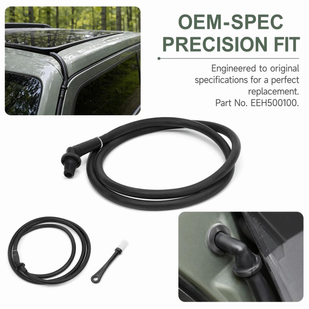 Rubber Sunroof Drain Hose for Land Rover Discovery 3/4 Front Sunroof Rainwater Drain Replacement