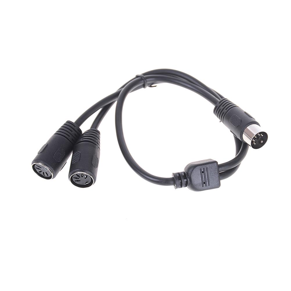 1X50 см 5-контактный переходник Midi Din Y-разветвитель кабеля 1 штекер на 2 гнезда