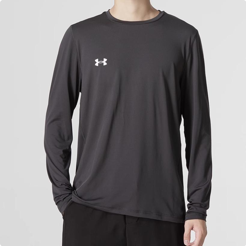 Under Armour Однотонный свитер с круглым вырезом и длинными рукавами, прямые брюки со средней талией, повседневный спортивный комплект для мужчин 22600307-011+21500737-408