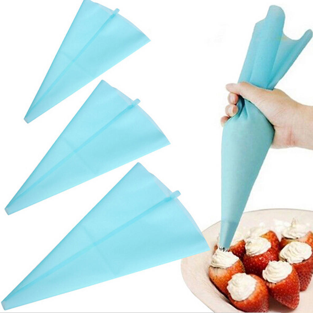 Silicone TPU Piping Bag Reusable Icing Piping Cream Pastry Bag Cake Decorating Tool DIY ARI