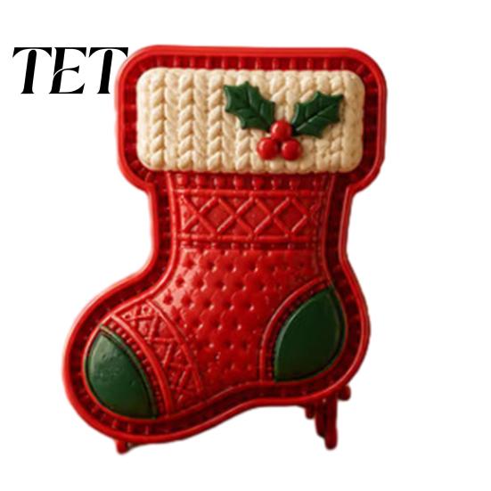 Nonstick Pastry Press Christmas Mini Pie Mold for Hand Pies, Holiday Gingerbread Man House Santa Claus Decorative Stampers Baking Tools Dough Cookies,