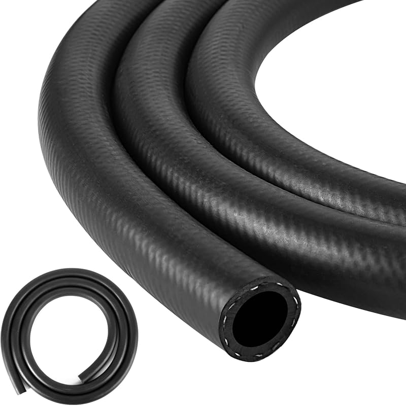1/4 Inch (6Mm) ID Fuel Line Hose 20FT NBR Rubber Push Lock Hose High Pressure 300PSI For Automotive Fuel Systems Engines…