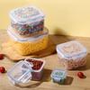 Набор прозрачных герметичных пластиковых контейнеров для хранения продуктов Ru Han