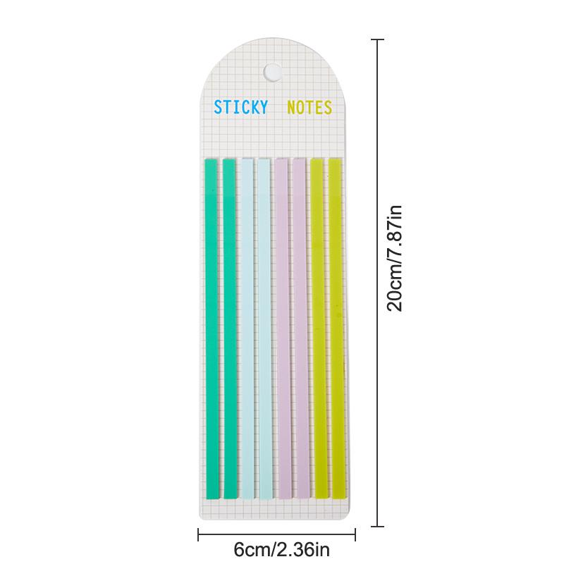 160 шт. цвет миндального печенья длинные липкие заметки прозрачные вкладки-флаги наклейки чрезвычайно