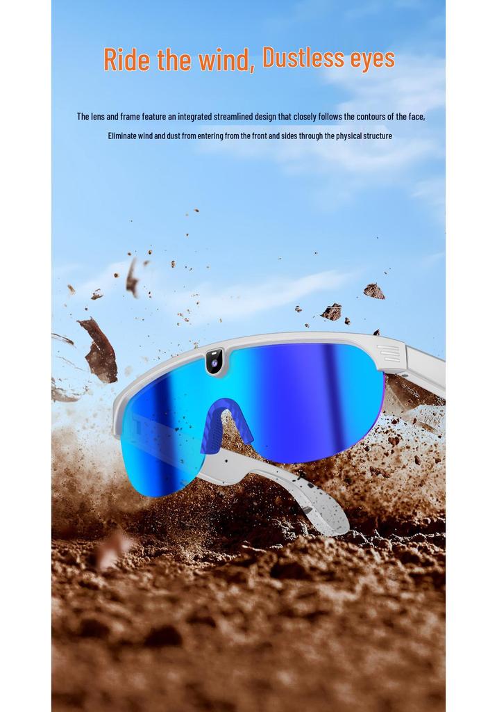 G5 Smart Bluetooth Cycling Glasses with AI Voice Assistant, Photo & Video Capture, Anti-Blue Light.