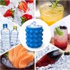 2-In-1 Silicone Ice Bucket Easy Freezing Ice Making Mold Ice Grid Household Outdoor Ice Bucket Kitchen Drink Supplies