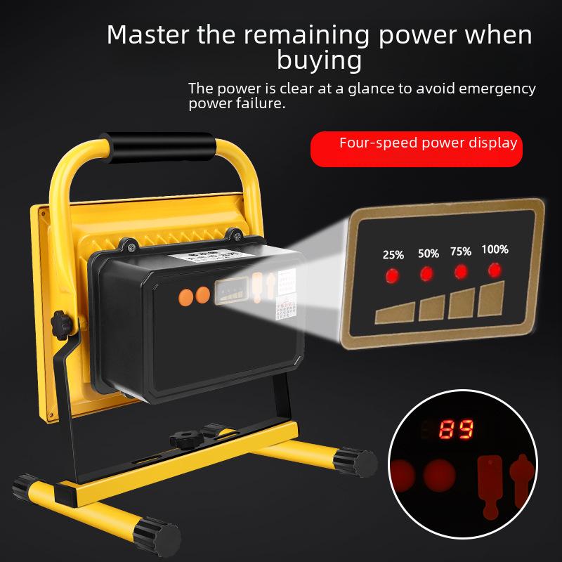 Portable Super Bright LED Rechargeable Floodlight for Home, Outdoor, and Camping