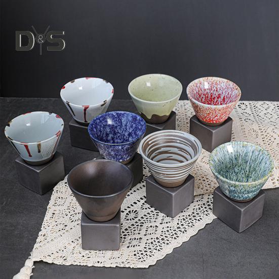 200 мл керамическая воронка для кофе с основанием, термостойкая кружка ручной работы в японском стиле для латте, капучино, чая, эспрессо, коническая кружка, подарок на день рождения