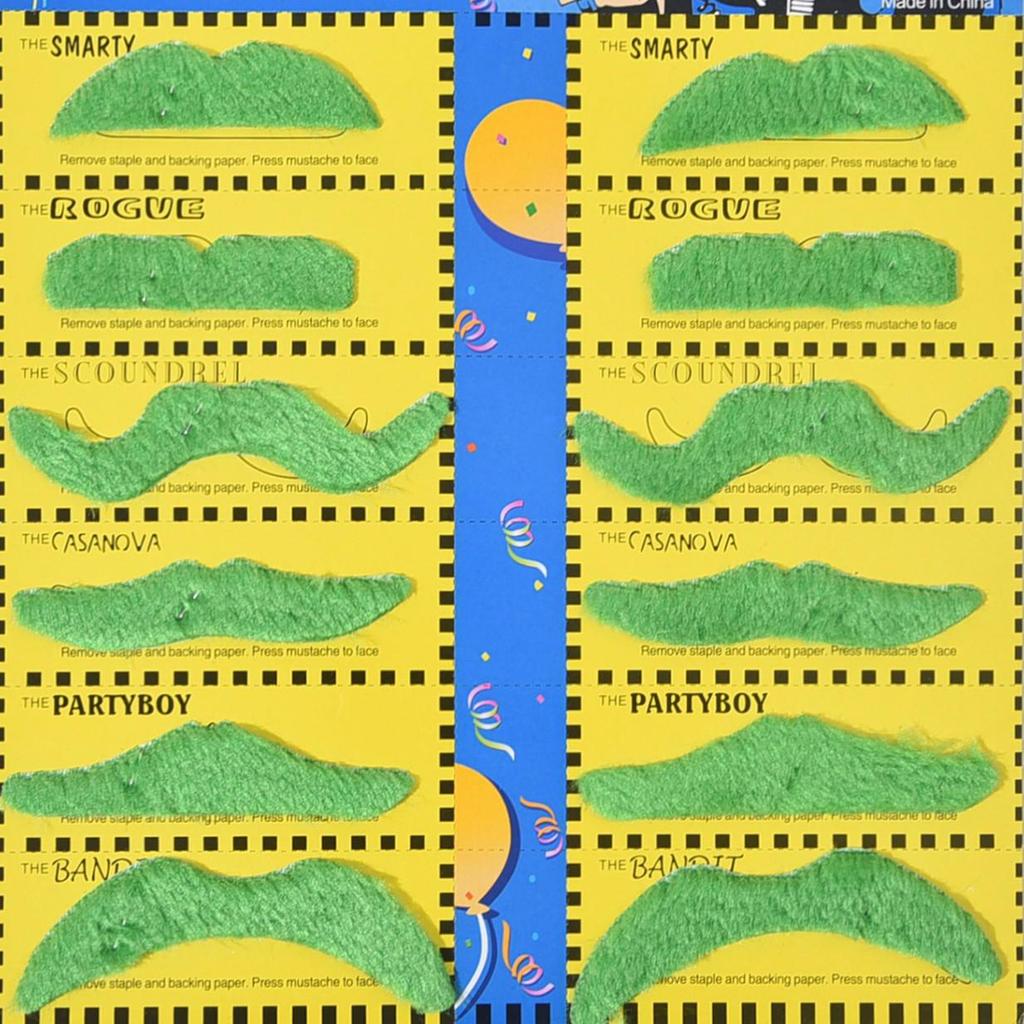 Colorful Self-Adhesive Fake Beard for Festivals - Multiple Styles Available