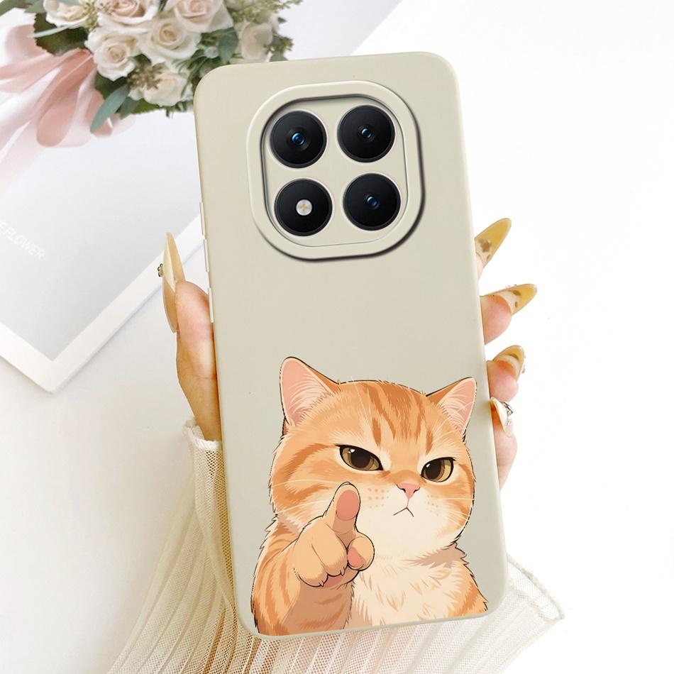 For Xiaomi Redmi Note 15 Pro+ 15Pro 5G Cute Cat Flower Cartoon Phone Case For Redmi Note 15 Pro Plus 5G Soft Silicone Bumpers