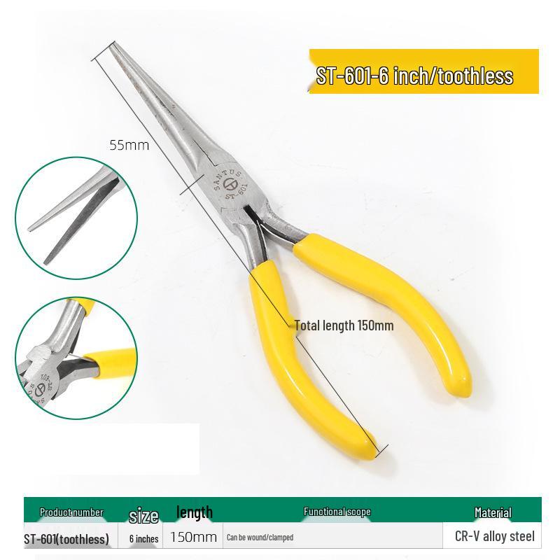 ST-616A Multifunctional 6" Needle-nose Pliers – Electrician & Mini Pointed Pliers 616H